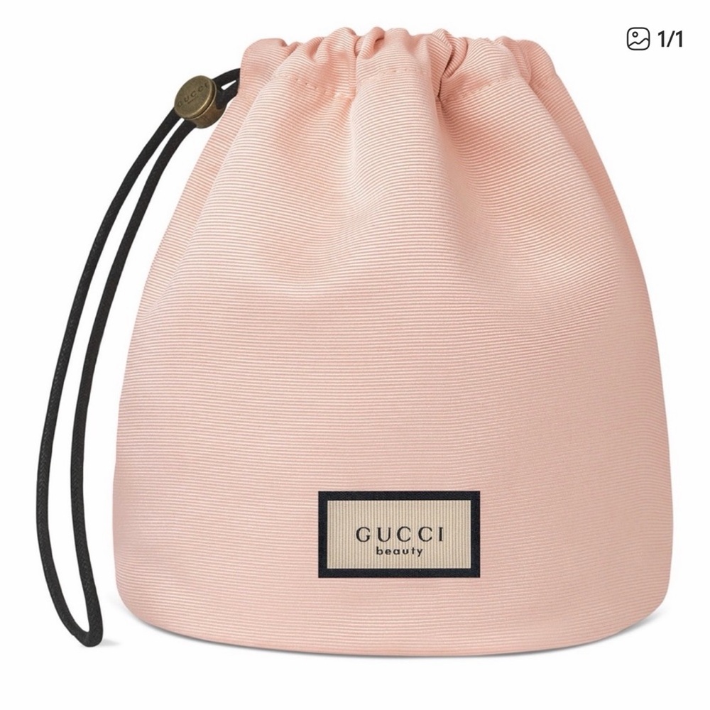 Gucci Blush Pink Canvas Pouch - Picture 3 of 11